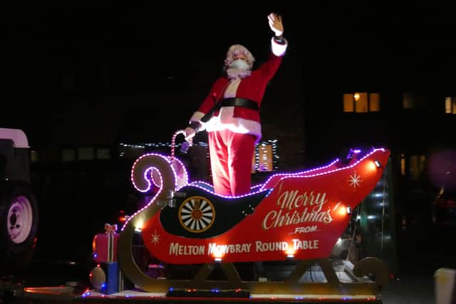 The Melton Mowbray Round Table Santa's sleigh will be touring the town again from Monday December 6 EMN-211130-124716001