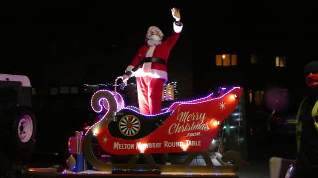 The Melton Mowbray Round Table Santa's sleigh will be touring the town again from Monday December 6 EMN-211130-124716001