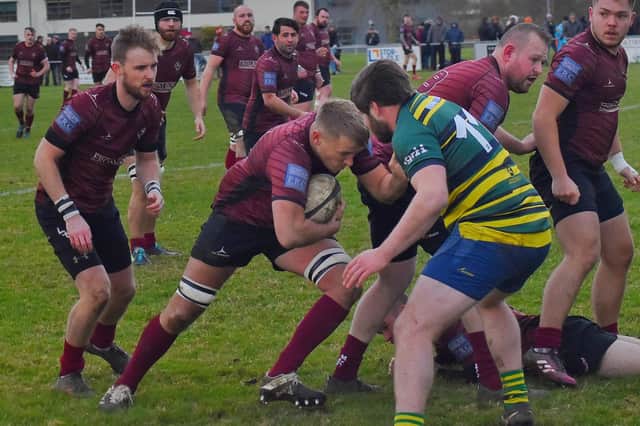 Action from Melton's victory over Huntingdon.