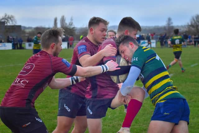 Action from Melton's victory over Huntingdon.