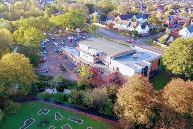 An aerial view of Waterfield Leisure Centre in Melton
PHOTO Mark @ Aerialview360 EMN-210912-165525001