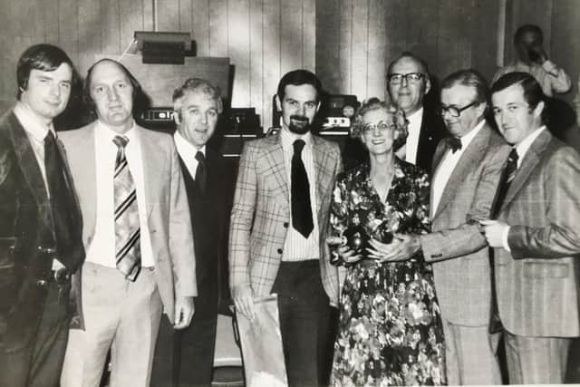 Dr Ronald Thew with Latham House Medical Practice colleagues in 1978 EMN-211214-151319001