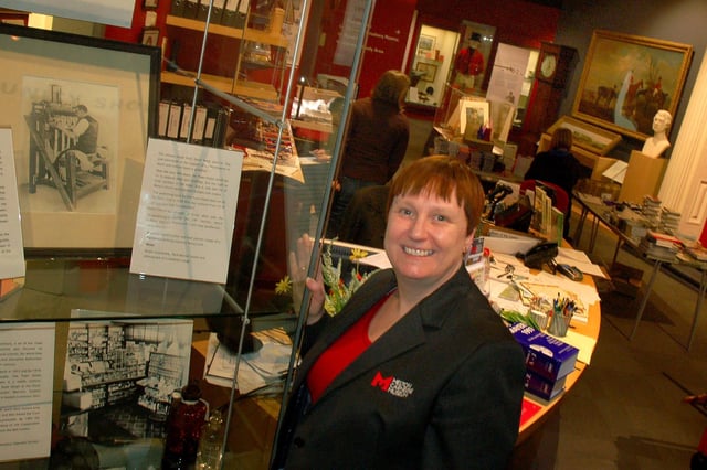 Flashback to 2019 - market towns museums manager for Leicestershire Council, Zara Matthews, at Melton Carnegie Museum EMN-211216-105112001