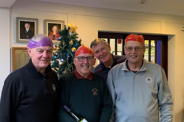 Pictured front row from left are Phil Milward, Bob Luke and Dick Chapman. Also pictured is seniors captain Richard Faubert.