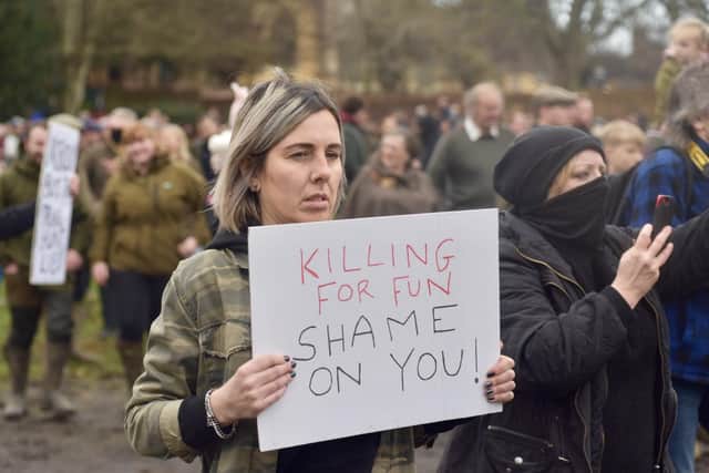 Protestors at the New Year's Day meet in Melton

PHOTO GEORGE ICKE EMN-220301-114856001