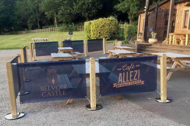 The Cafe Allez! coffee shop in the visitor car park at Belvoir Castle EMN-220127-175401001