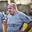 Mike Holford reflects on his try. Photo: Tim Williams