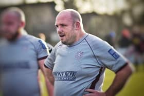 Mike Holford reflects on his try. Photo: Tim Williams