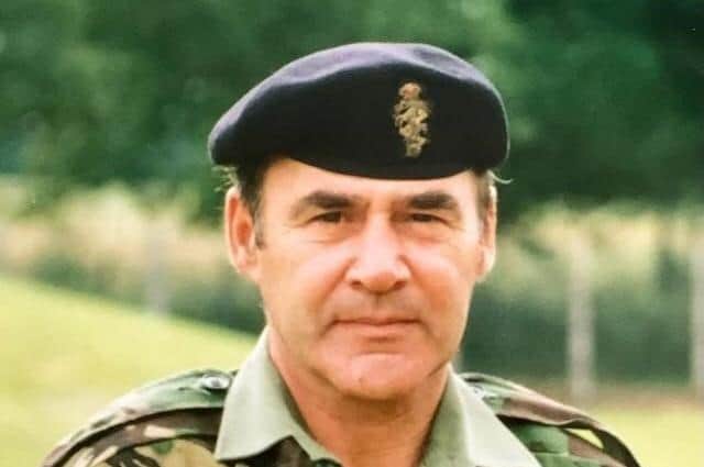 The late George Noble pictured during his army career EMN-220217-170949001