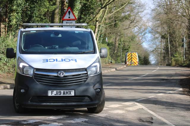 A police roadblock continues this week outside the scene of the murder at Colston BassettPHOTO GEORGE ICKE EMN-220803-120020001