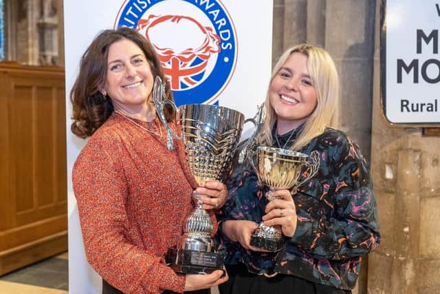 Representatives of Pieminister (Bristol) celebrate celebrate scooping the coveted Supreme Champion honour at the British Pie Awards at Melton
PHOTO Martin Elliott - Mepics EMN-220314-132012001