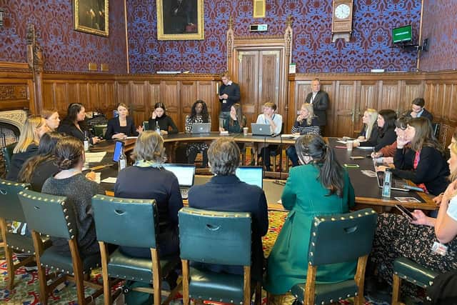 Ukraine MPs meet Prime Minister Boris Johnson and Melton MP Alicia Kearns during their diplomatic visit to London EMN-220318-165742001