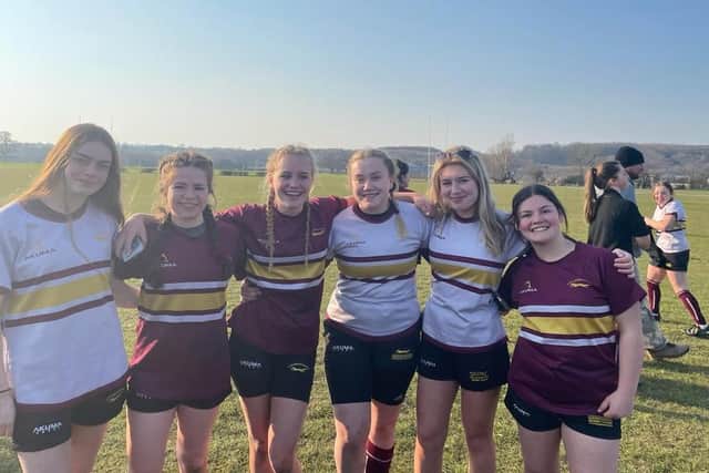 Moakham players in county colours.