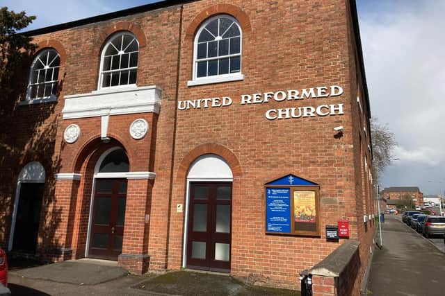 The United Reformed Church in Chapel Street, Melton Mowbray, which dates back to 1821 EMN-220404-102444001