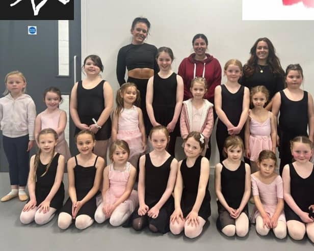 Members of Melton's Performing Stars Academy, including the little girl from Ukraine, pictured at a recent class EMN-220504-122938001
