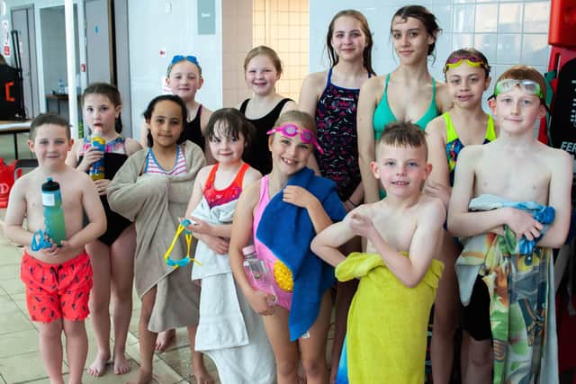 The St Mary's Primary School team which took part in the 2022 Melton Swimarathon at Waterfield Leisure Centre EMN-220704-124507001