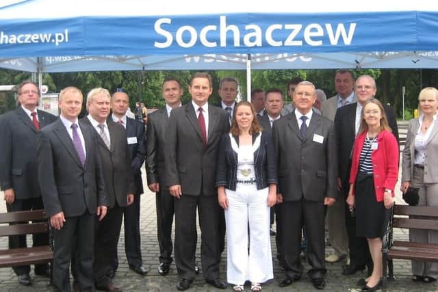 Melton's visit to Polish twin town Sochaczew in June 2011 by the then Mayor, Councillor Alison Freer - also pictured with Polish delegates is the then leader of Melton Council, Malise Graham EMN-220804-160729001