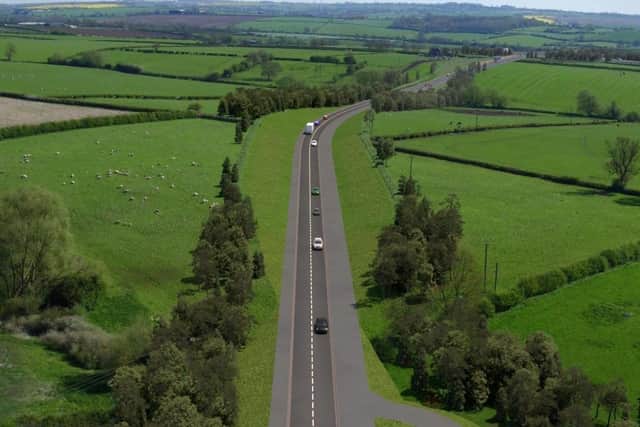 Simulated drone footage of the North & East Melton Mowbray Distributor Road - Melton's approved partial bypass EMN-220414-114917001