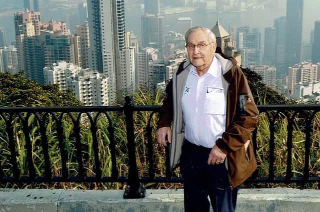 The late Peter Jackson, pictured in 2014 on his first trip to Australia, when he stopped over in Hong Kong for a few days EMN-220418-152709001
