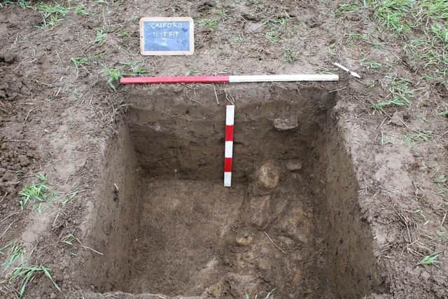 The wall of the Roman villa unearthed between Scalford and Goadby Marwood EMN-210505-144904001