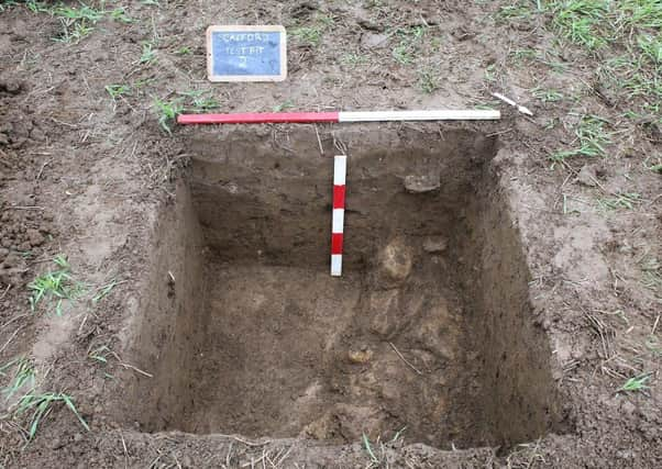 The wall of the Roman villa unearthed between Scalford and Goadby Marwood EMN-210505-144904001