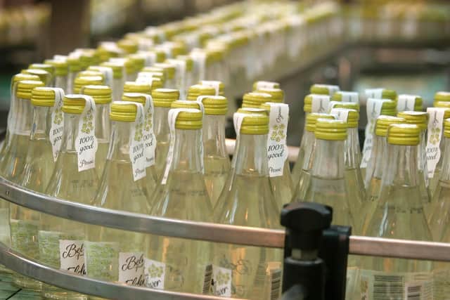 The production line at Belvoir Fruit Farms.