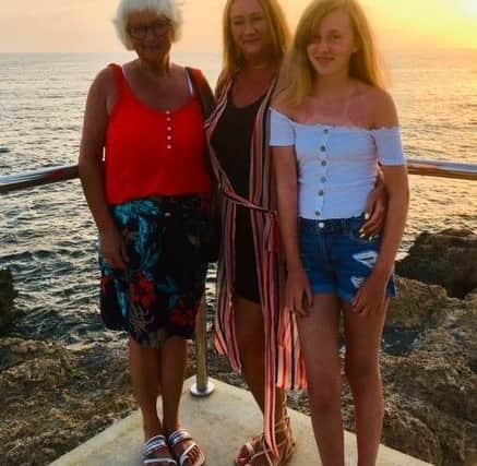 Mary Findley on holiday with daughter, Gemma, and grand-daughter, Freya EMN-210605-181011001