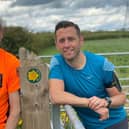 Karl Donaghey (left) and his friend James Bentley, who are preparing to run the Leicestershire Round for mental health charities EMN-210519-135910001