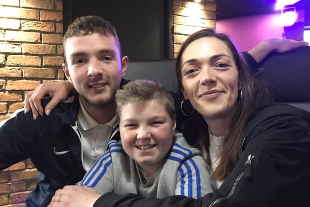 Kristie Bishop with her brothers, Jay and Cameron EMN-210517-174701001