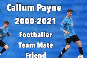 Asfordby FC's tribute to Callum Payne on social media EMN-210518-122011001