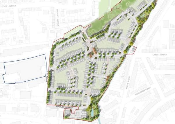 The planned layout for 313 new homes on the site of the JELD-WEN factory site, off Snow Hill in Melton EMN-210525-155501001