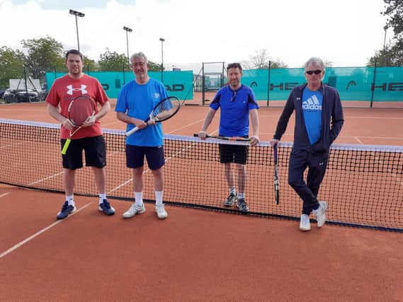 The men’s vets team.