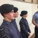 Flight Sergeant James Marman briefs 1279 (Melton Mowbray) Squadron cadets during a training session EMN-210206-094918001
