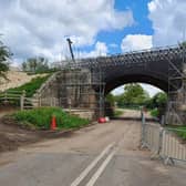 Preliminary work is being carried out on a 150-year-old railway bridge at Manton before it is replaced with a new structure to safely carry trains between Melton and Stamford EMN-210527-155759001