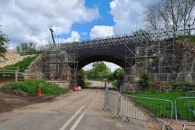 Preliminary work is being carried out on a 150-year-old railway bridge at Manton before it is replaced with a new structure to safely carry trains between Melton and Stamford EMN-210527-155759001