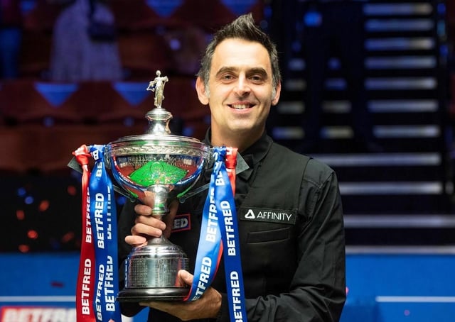 Snooker star Ronnie O'Sullivan EMN-210506-124420001