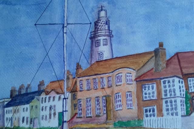 One of the paintings submitted by the late Leslie Posnett for a virtual lockdown time capsule EMN-210706-174053001