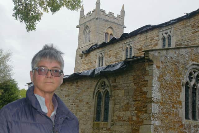 Treasurer Julia Hawley at Wyfordby Church, which will be open during Sunday's fundraising garage sale in the village and at Brentingby EMN-211006-103043001