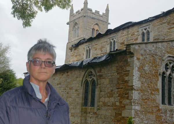Treasurer Julia Hawley at Wyfordby Church, which will be open during Sunday's fundraising garage sale in the village and at Brentingby EMN-211006-103043001