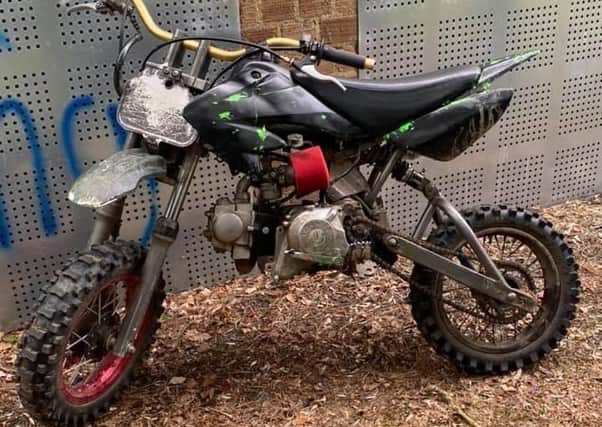 The scrambler bike seized in Melton by police officers EMN-210614-132243001