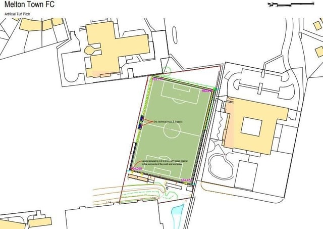 Le site du terrain 3G proposé au siège du Melton Town FC à Melton Sports Village EMN-210621-120232001