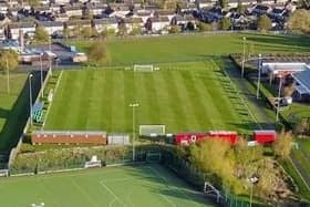 An aerial view of Melton Town FC's pitch at Melton Sports Village
PHOTO Mark @ Aerialview360 EMN-210622-100655001
