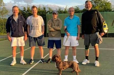 The winning men's first team.