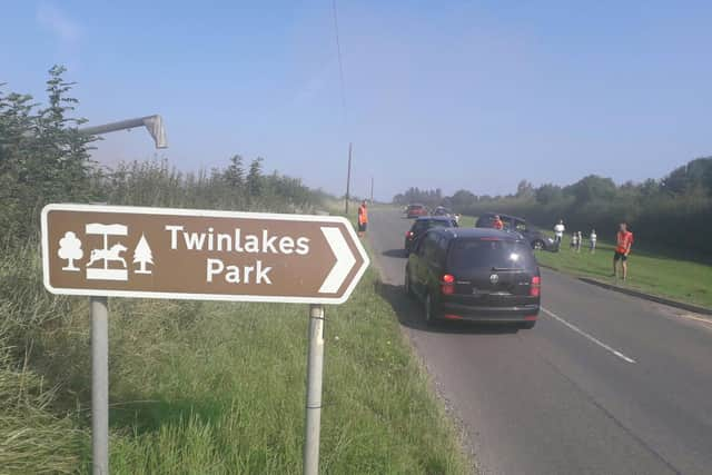 The entrance to Twinlakes Theme Park, near Melton EMN-210624-180644001