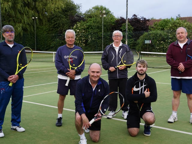 Hamilton Men’s Second team of Ian Scotland, Jon Dyson, Joe Cunningham and Richard Evans; front, Ed Shufflebotham and Dan Belcher