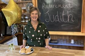 Judith Neale, who has retired as manager of the tearoom at Dove Cottage Hospice after 12 years EMN-210207-125832001
