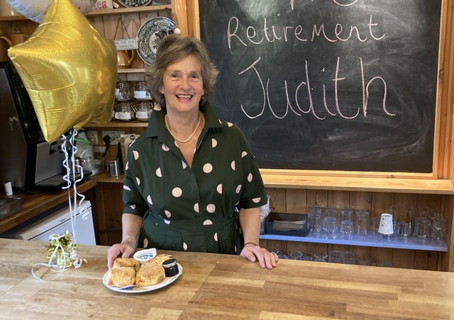 Judith Neale, who has retired as manager of the tearoom at Dove Cottage Hospice after 12 years EMN-210207-125832001