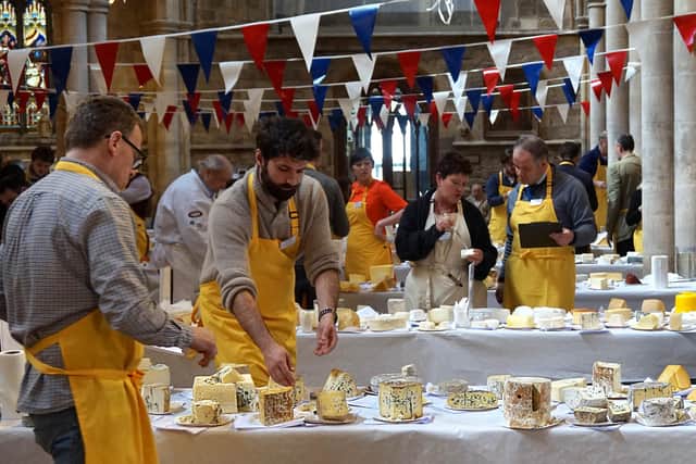 Judging takes place at a recent edition of the Artisan Cheese Awards at Melton EMN-210507-171349001