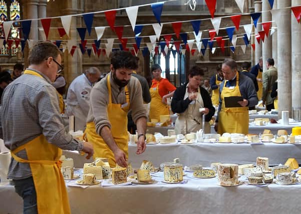 Judging takes place at a recent edition of the Artisan Cheese Awards at Melton EMN-210507-171349001