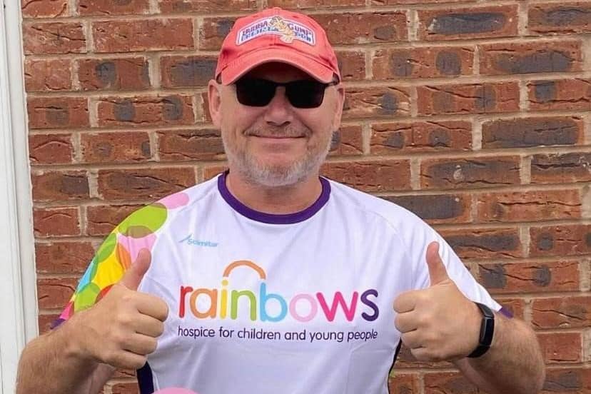 Paul Heath, who is raising money for Rainbows Hospice with a 12-hour walk around Rutland Water EMN-210907-111546001